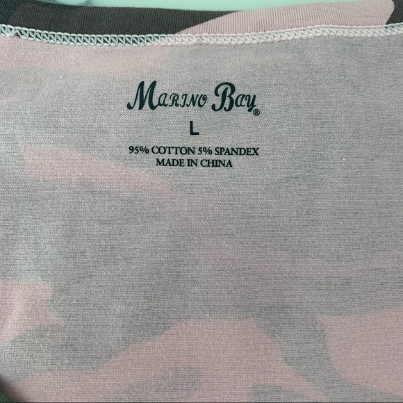 Women’s 95% Cotton 5% Spandex Camo Printed Short Sleeves T-Shirt. - Picture 2 of 5